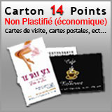 Carton 14 Points - Non plastifié (Economique)