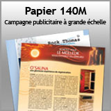 Papier 140M - Campagne publicitaire à grande échelle